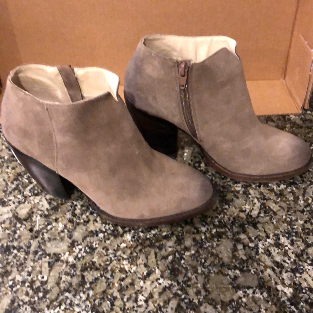 Suede Leather Booties